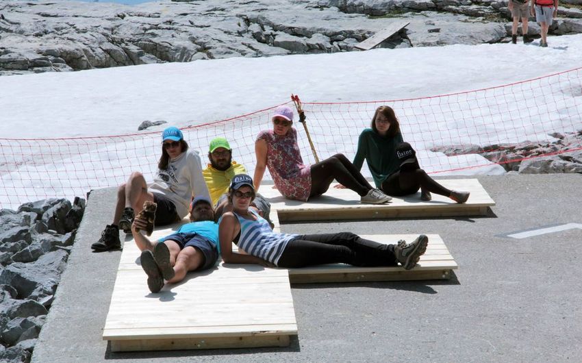 Ce ne sont que des hypothèses , Julia Maier, Arthur Poisson et Nicolas Koch au Centre d'Art de Flaine